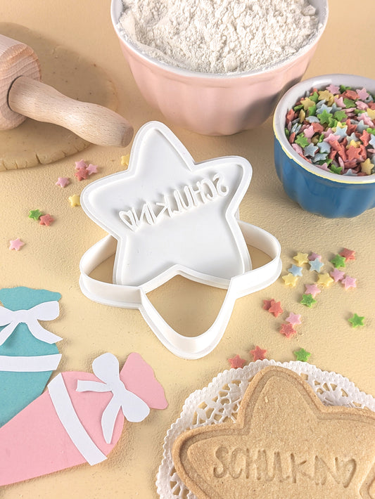 Keksausstecher Einschulung Stern Schulkind