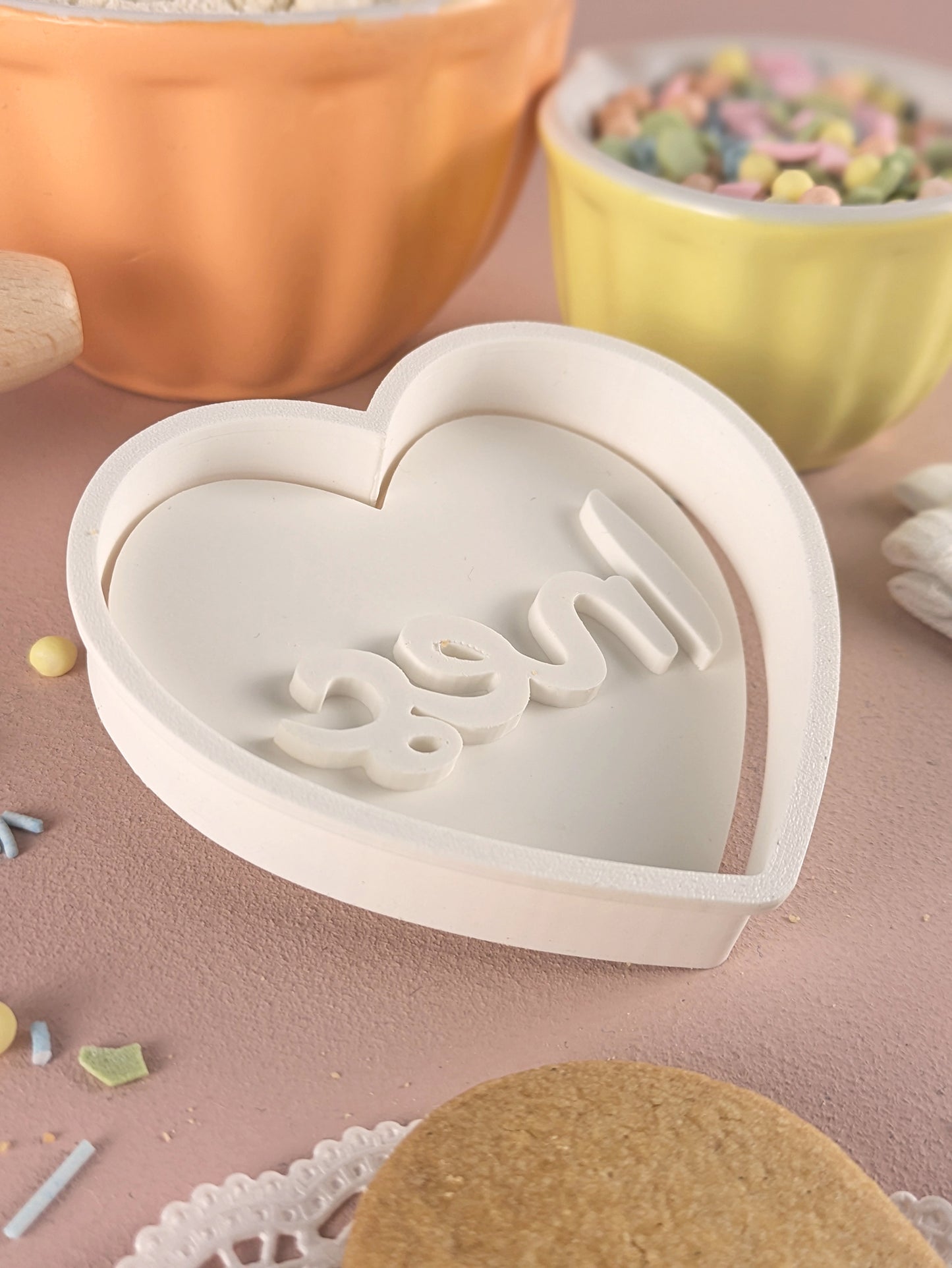 Personalisierter Keksausstecher Herz