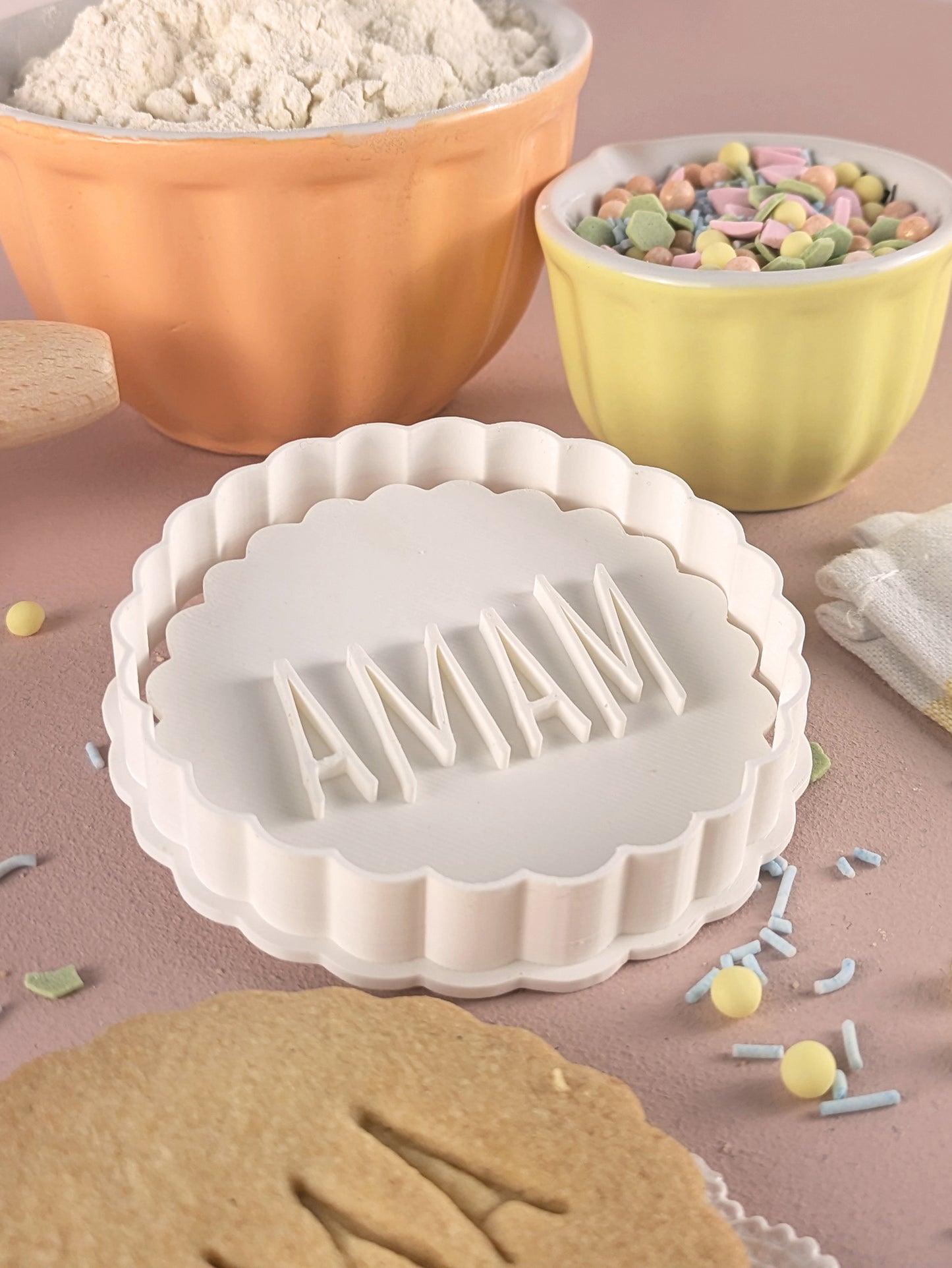 Personalisierter Keksausstecher Kreis