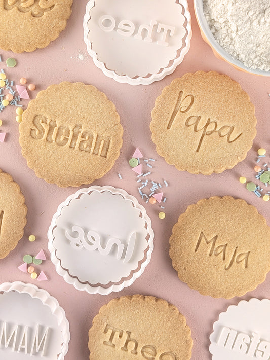 Personalisierter Keksausstecher Kreis