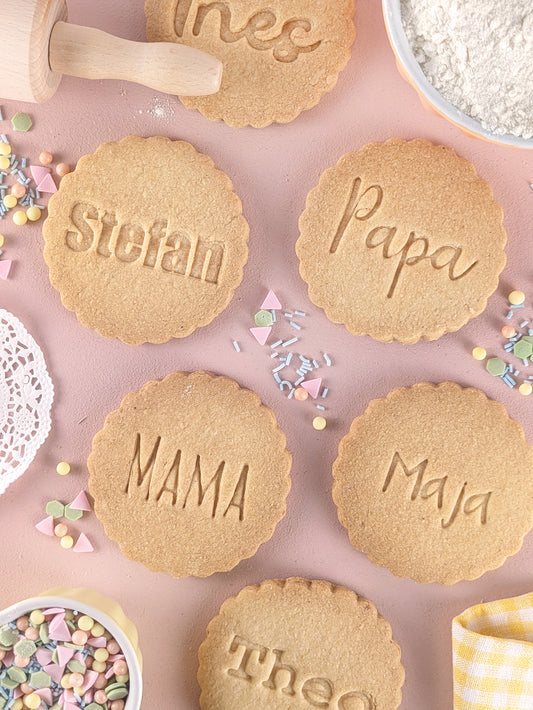 Personalisierter Keksausstecher Kreis