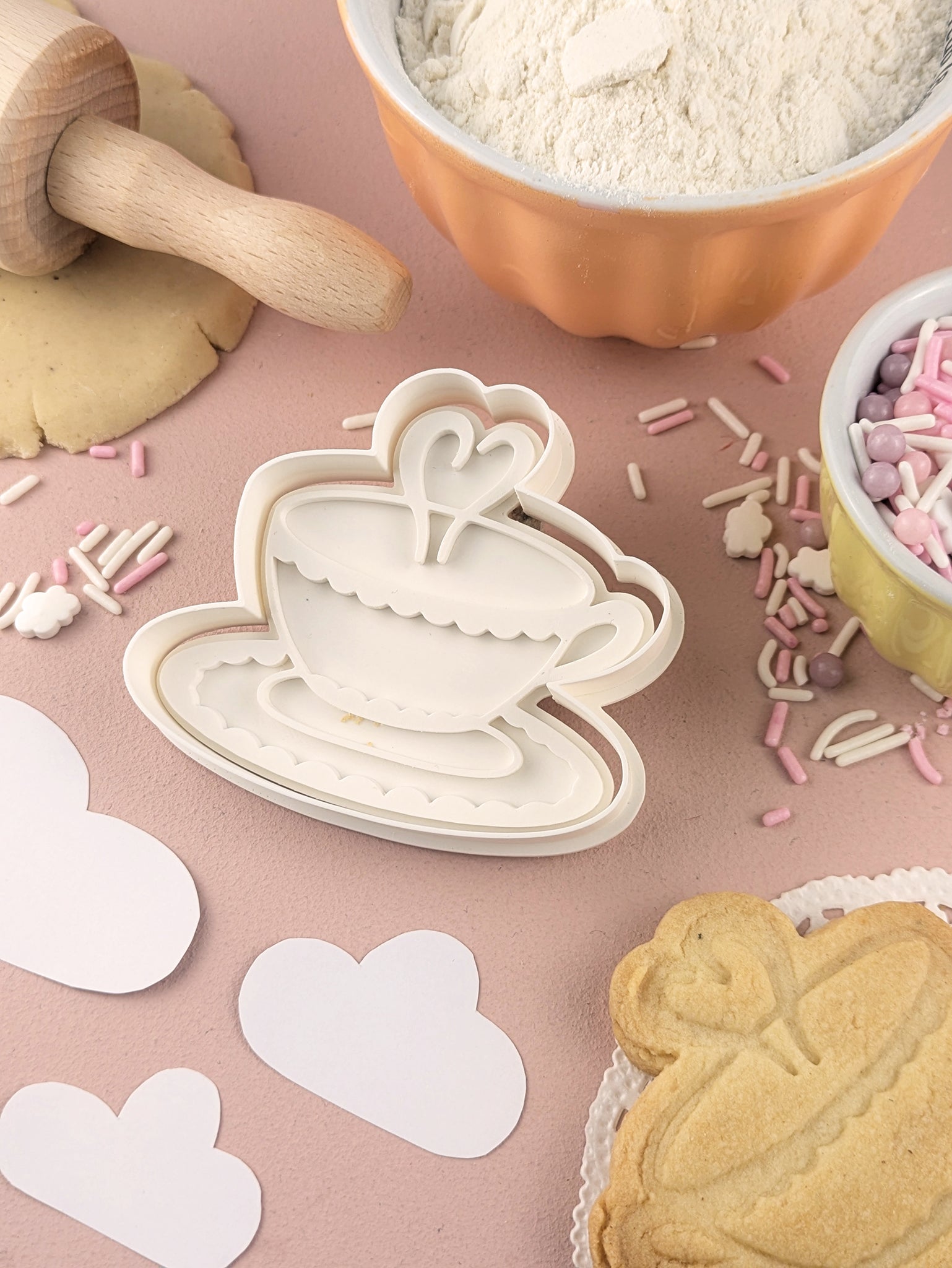 Keksausstecher Lesen Teetasse - Keksausstecherei