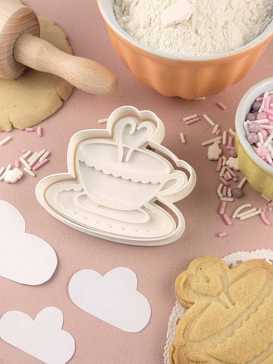 Keksausstecher Lesen Teetasse - Keksausstecherei