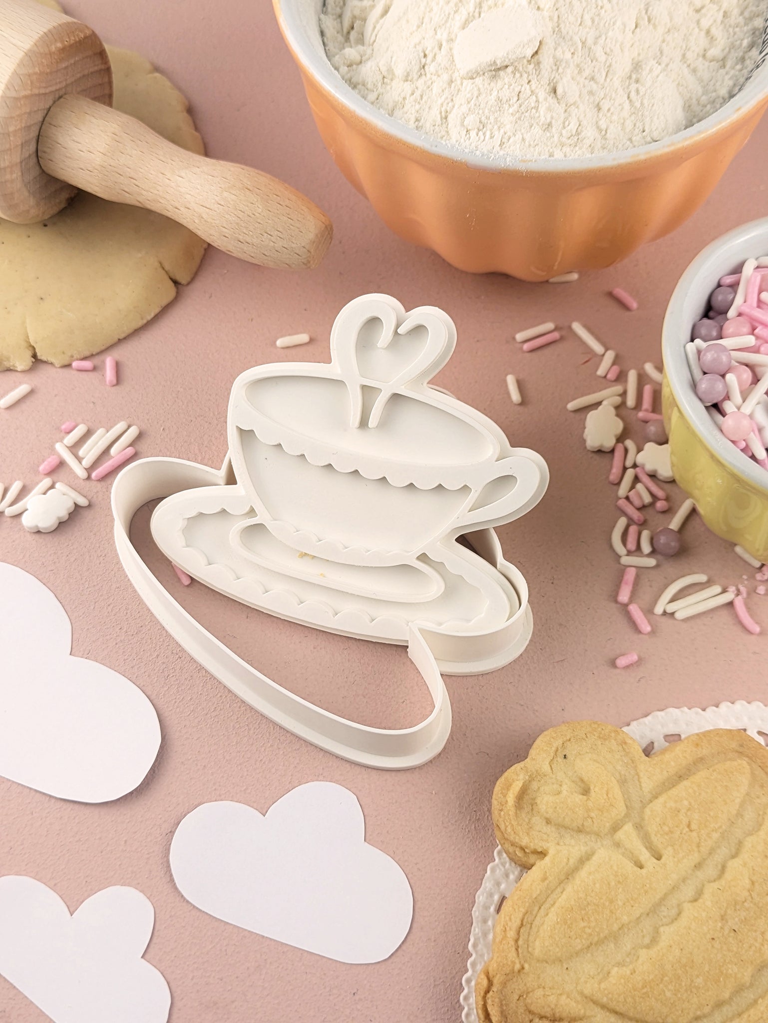 Keksausstecher Lesen Teetasse - Keksausstecherei