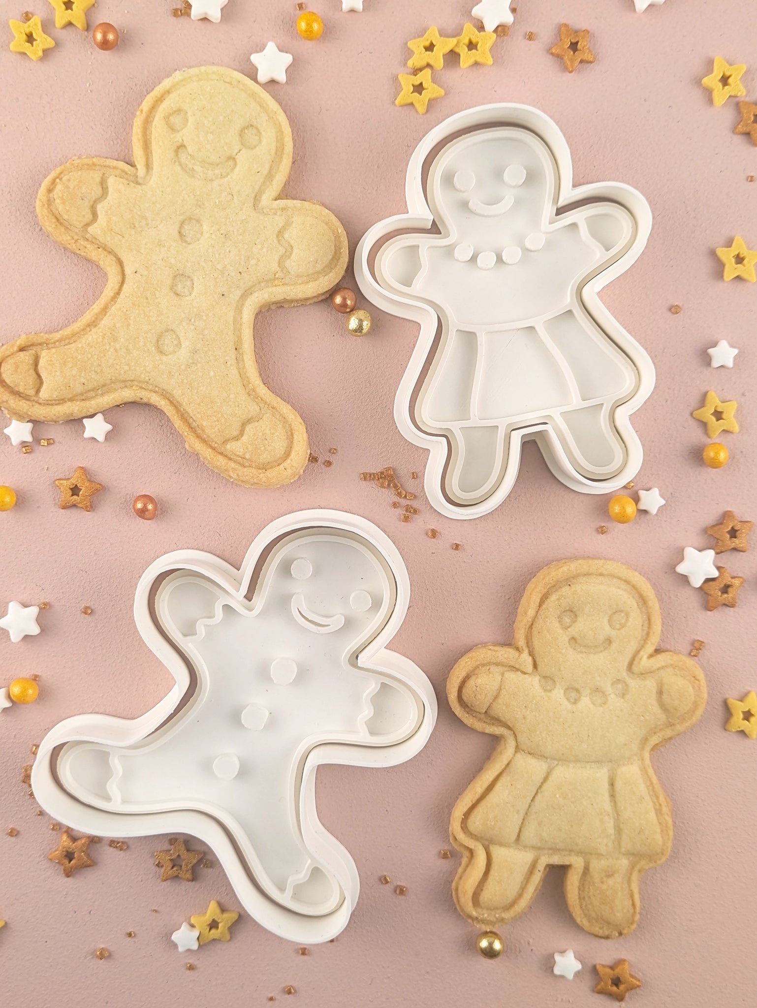 Keksausstecher Weihnachten Lebkuchenmännchen-Set - Keksausstecherei
