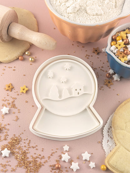 Keksausstecher Weihnachten Schneekugel