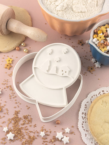 Keksausstecher Weihnachten Schneekugel