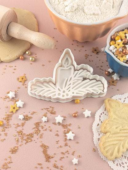 Keksausstecher Weihnachten Weihnachtskerze - Keksausstecherei