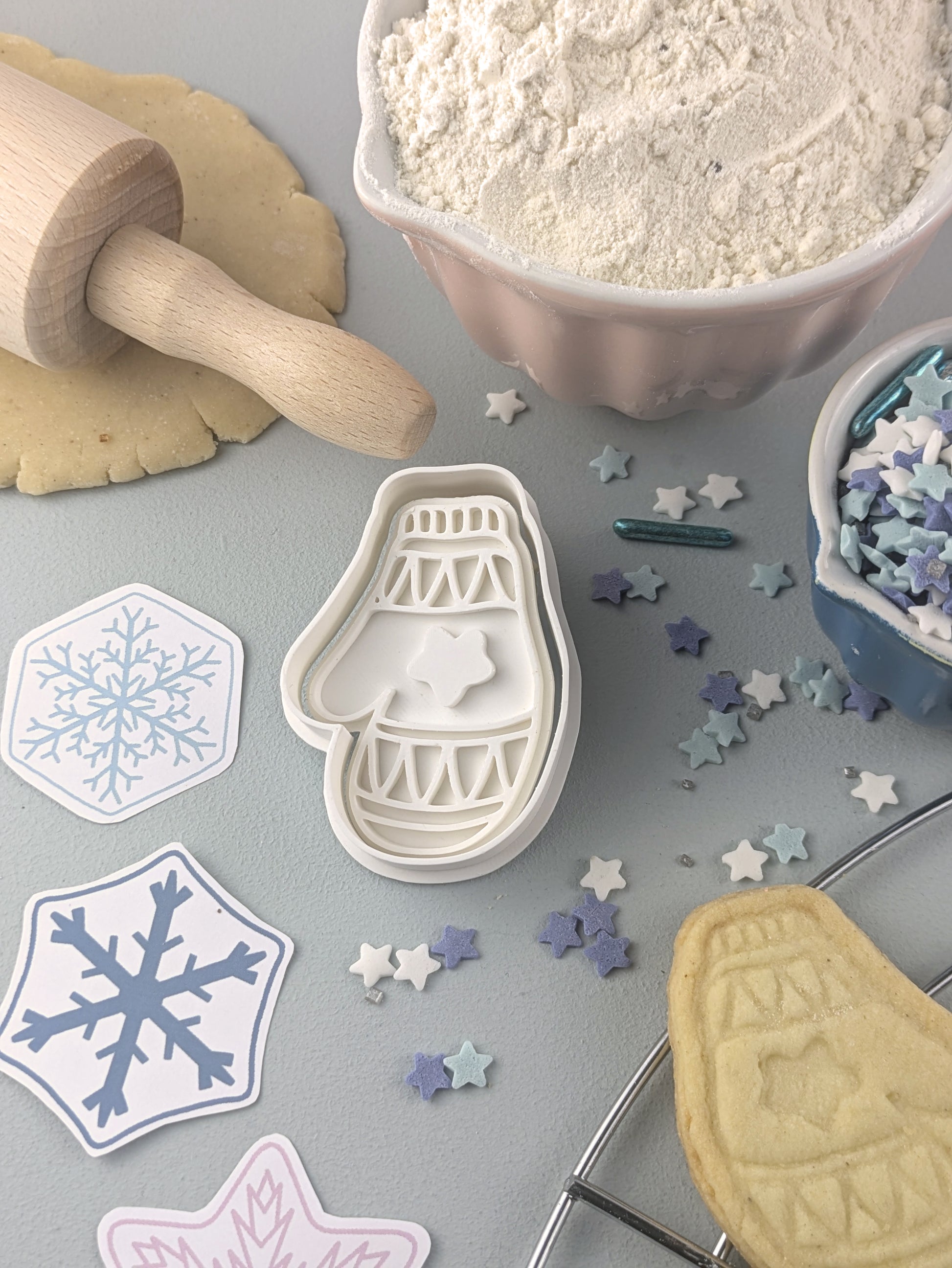 Keksausstecher Winter Kleidung-Set - Keksausstecherei