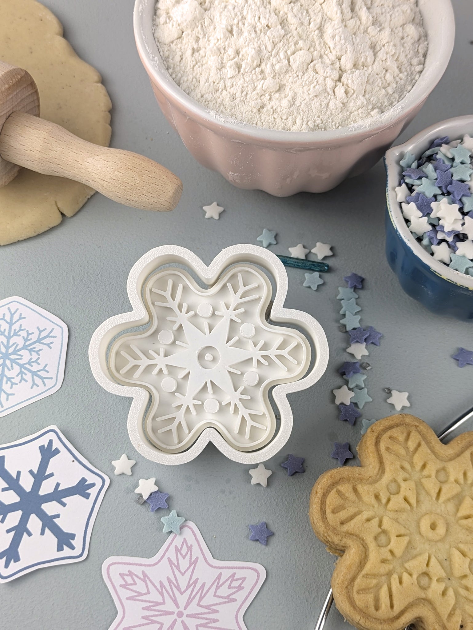 Keksausstecher Winter Schneeflocke Frostblume - Keksausstecherei