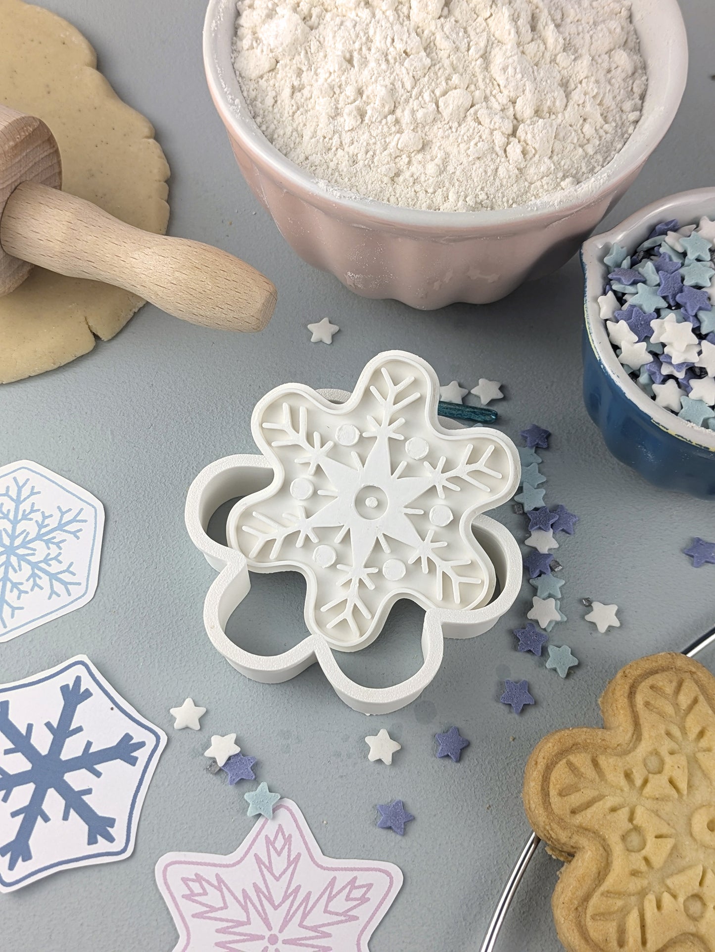 Keksausstecher Winter Schneeflocke Frostblume - Keksausstecherei