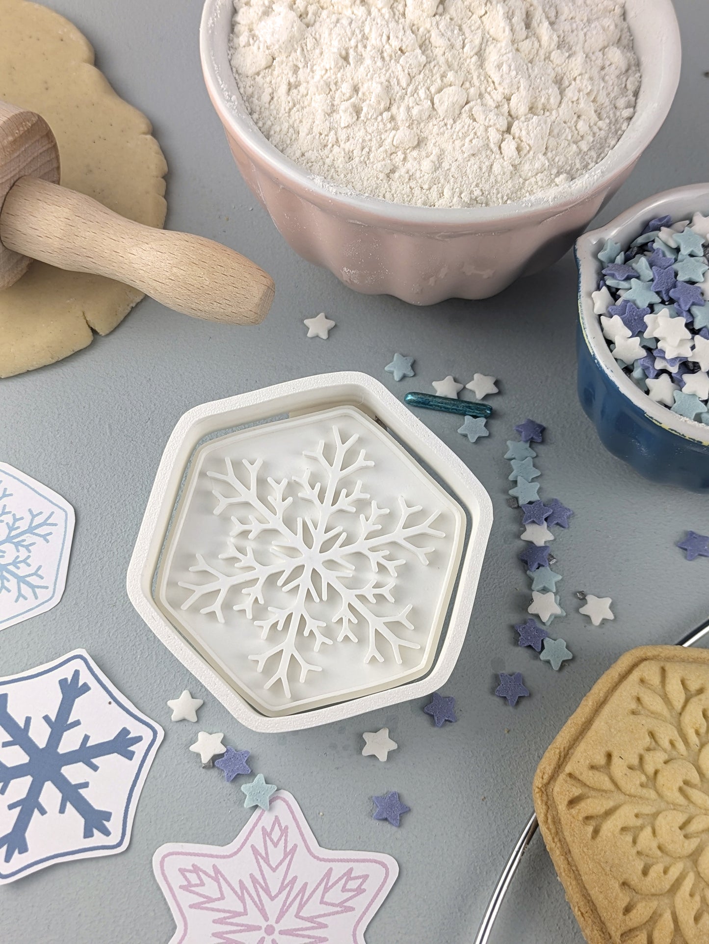 Keksausstecher Winter Schneeflocke Raufreif - Keksausstecherei