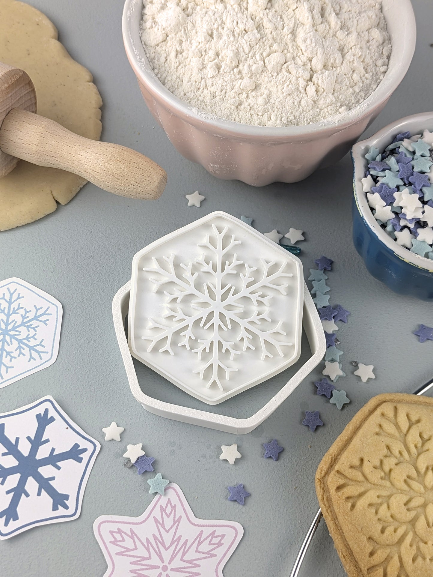 Keksausstecher Winter Schneeflocke Raufreif - Keksausstecherei