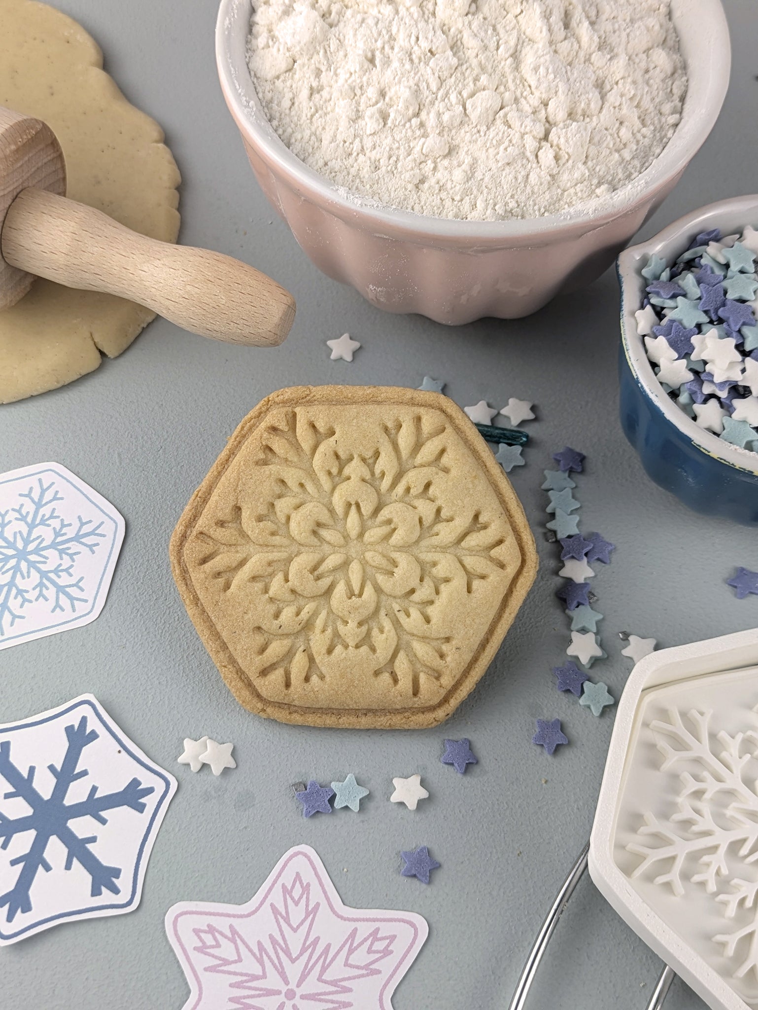 Keksausstecher Winter Schneeflocken Set - Keksausstecherei