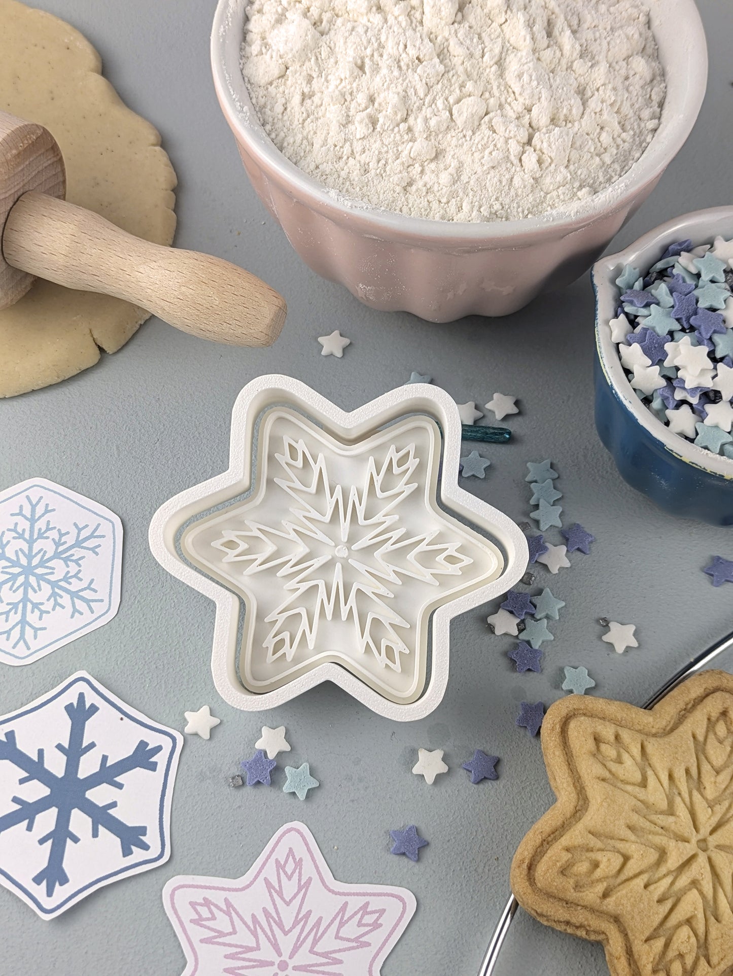 Keksausstecher Winter Schneeflocke Schneestern - Keksausstecherei