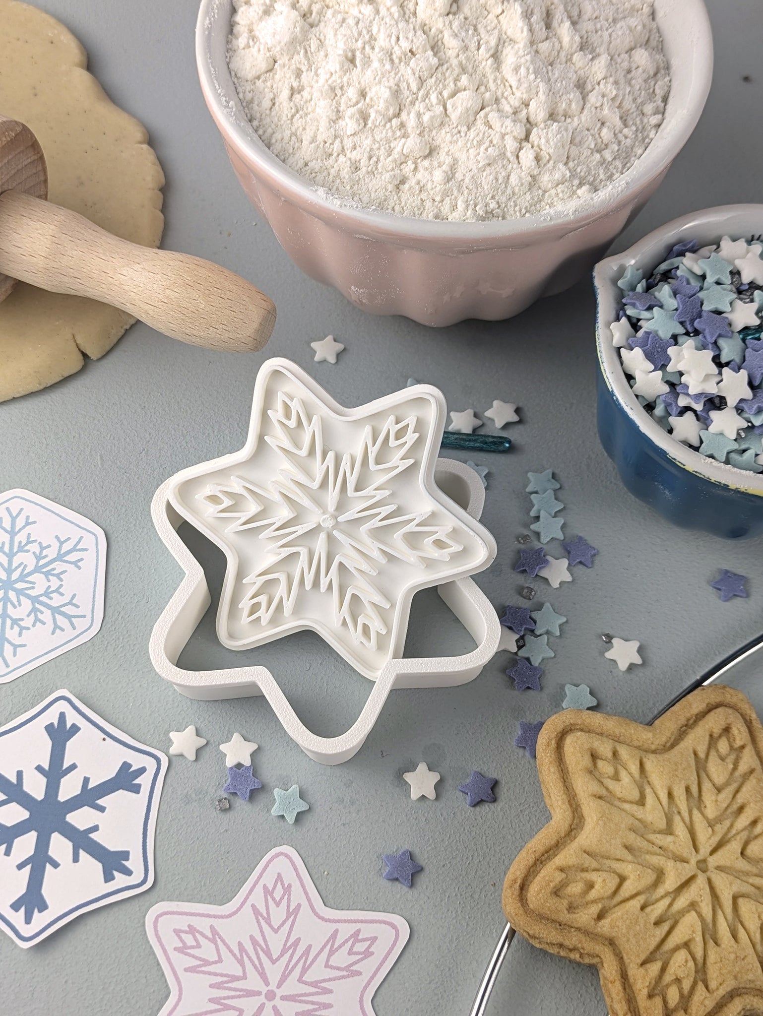 Keksausstecher Winter Schneeflocke Schneestern - Keksausstecherei