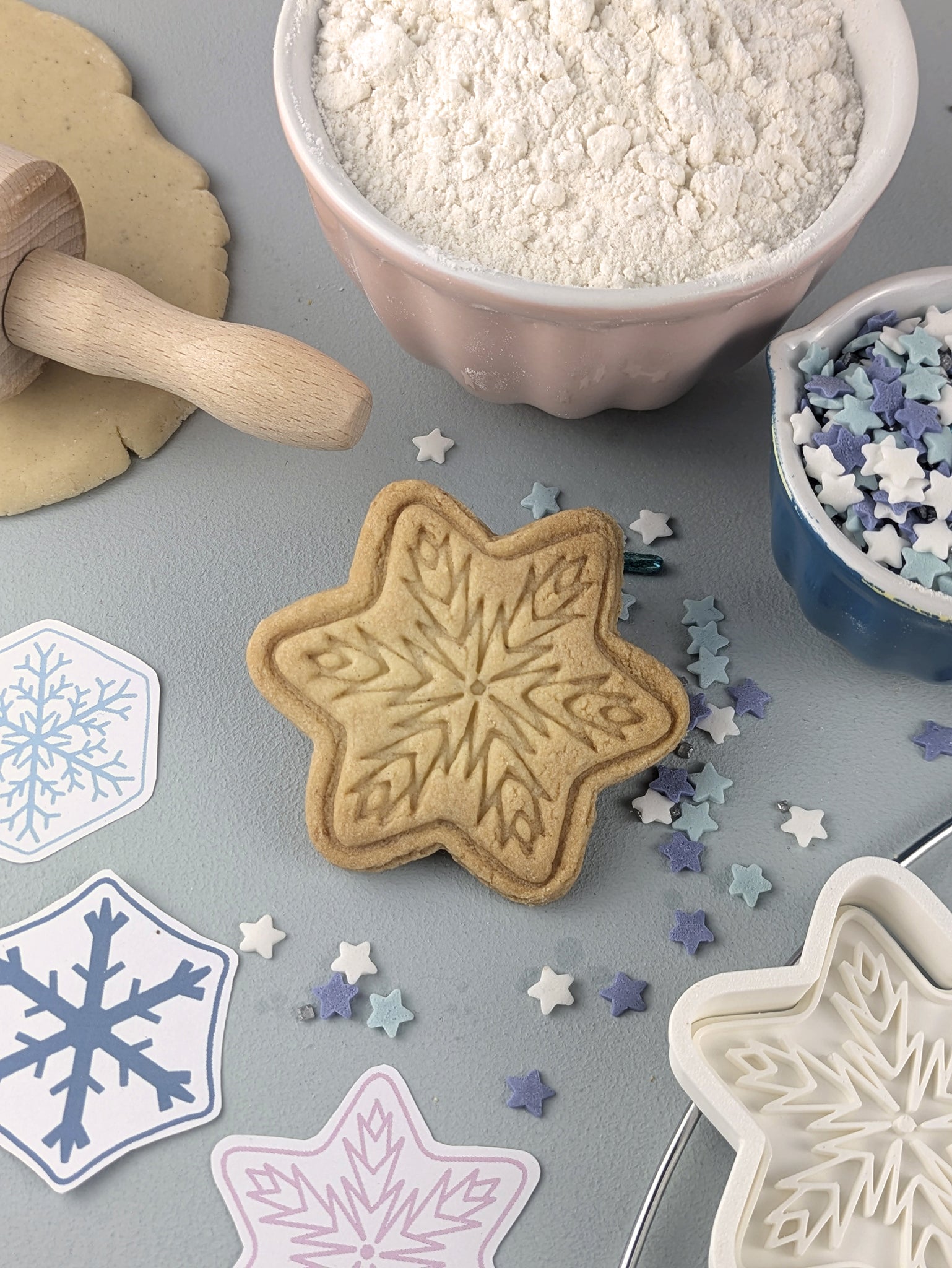 Keksausstecher Winter Schneeflocke Schneestern - Keksausstecherei