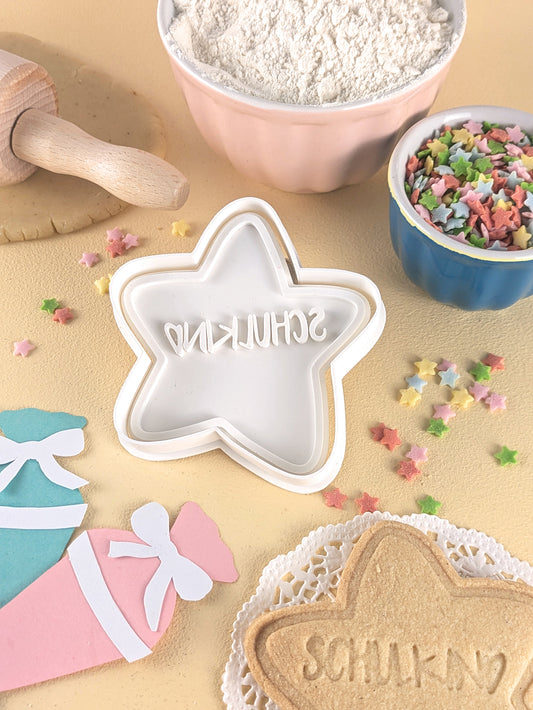 Keksausstecher Einschulung Stern Schulkind