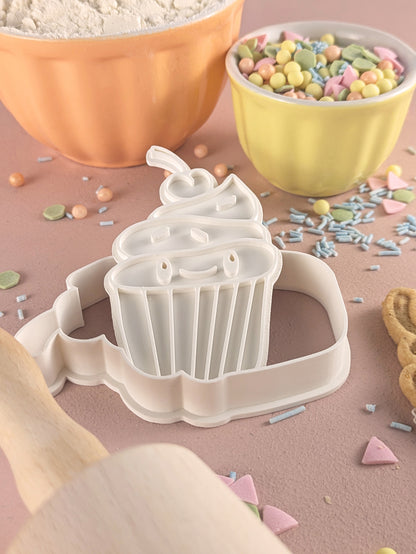 Keksausstecher Kawaii Cupcake
