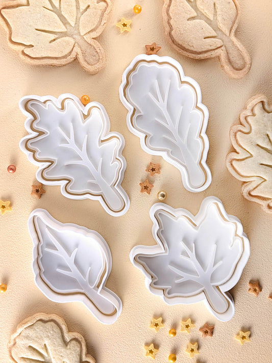 Keksausstecher Herbst Blätter Set - Keksausstecherei