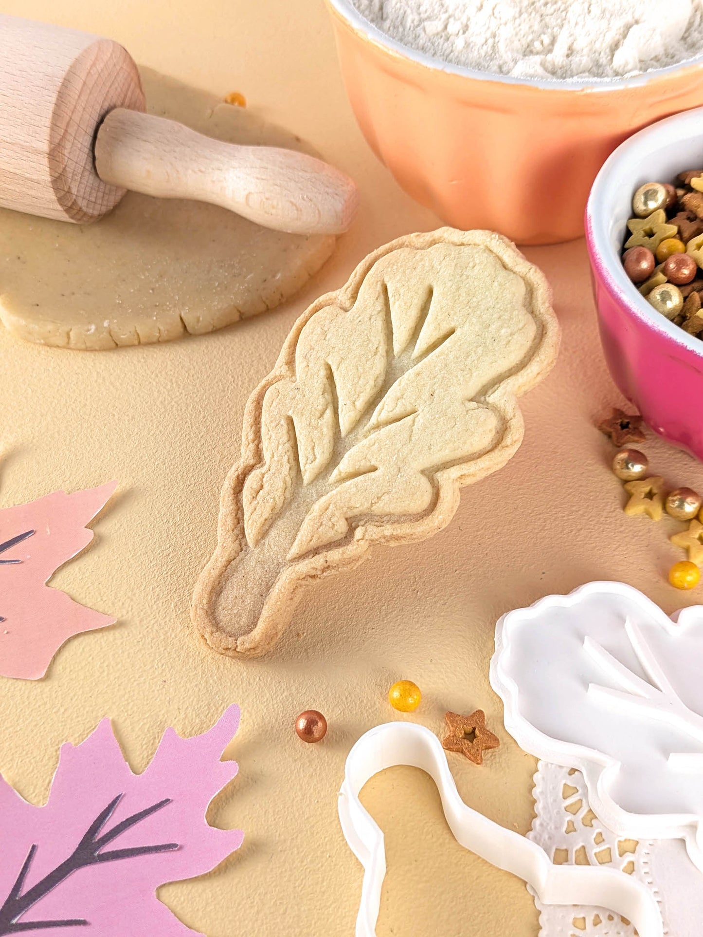 Keksausstecher Herbst Stieleichenblatt