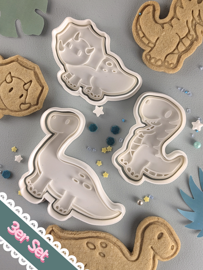 Keksausstecher Niedliche Dinos Set