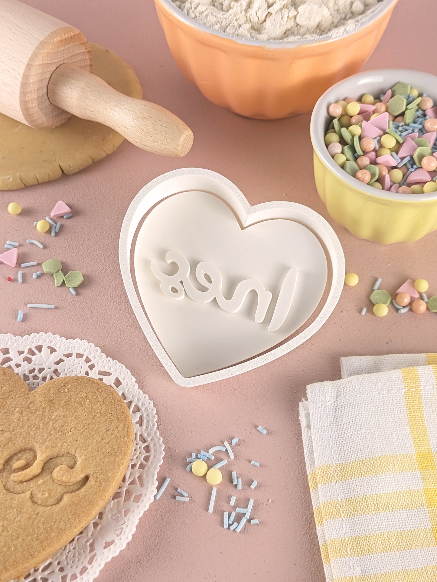 Personalisierter Keksausstecher Herz