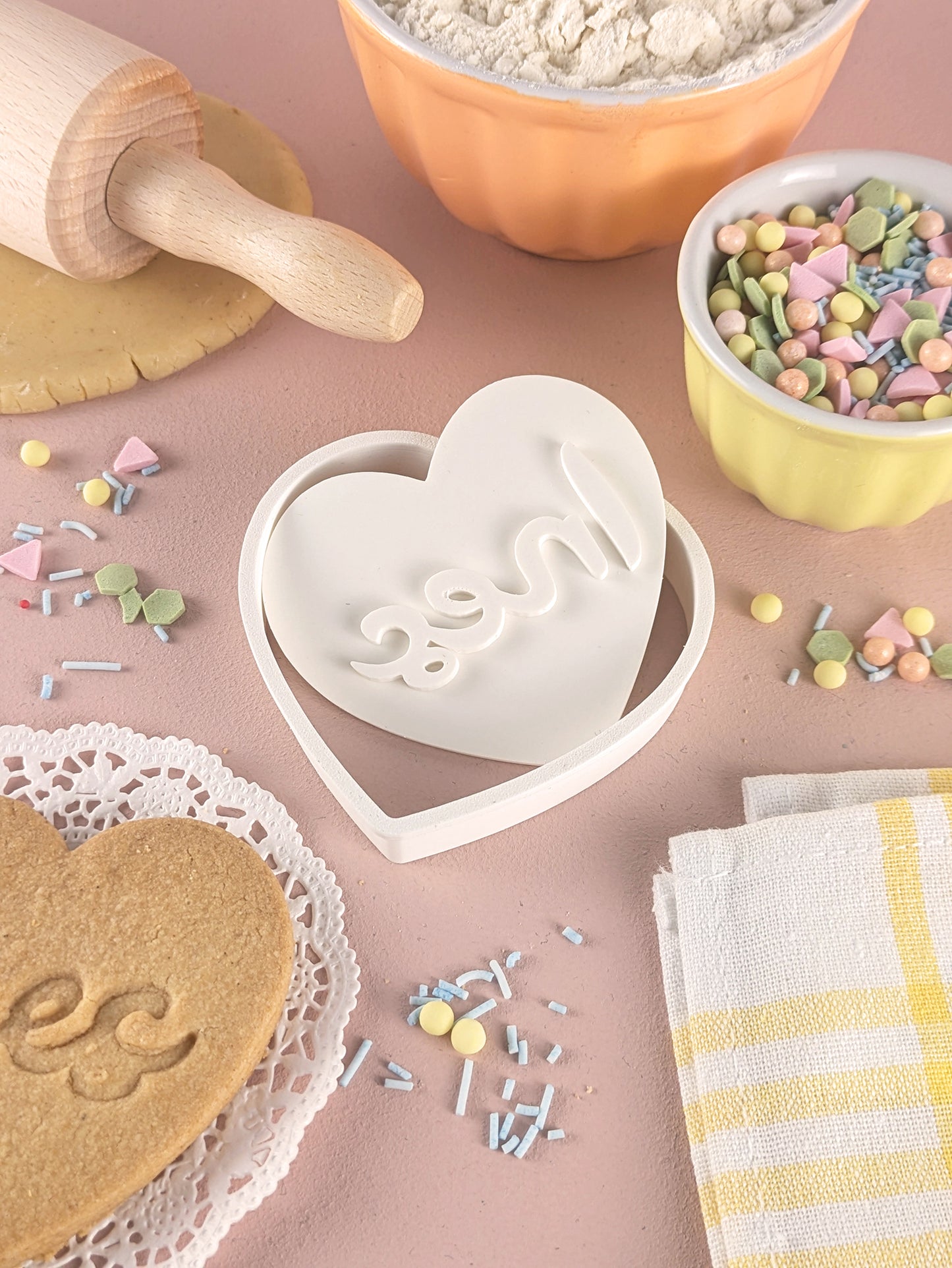 Personalisierter Keksausstecher Herz