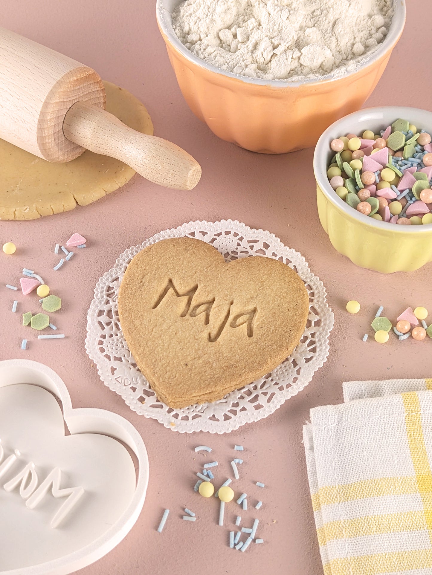 Personalisierter Keksausstecher Herz