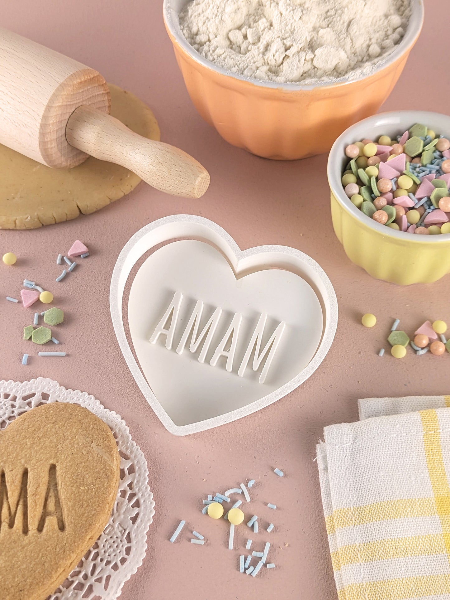 Personalisierter Keksausstecher Herz
