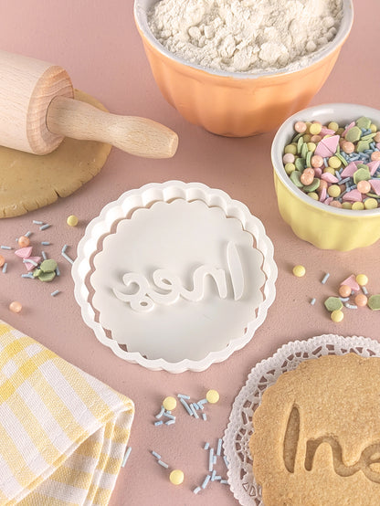 Personalisierter Keksausstecher Kreis