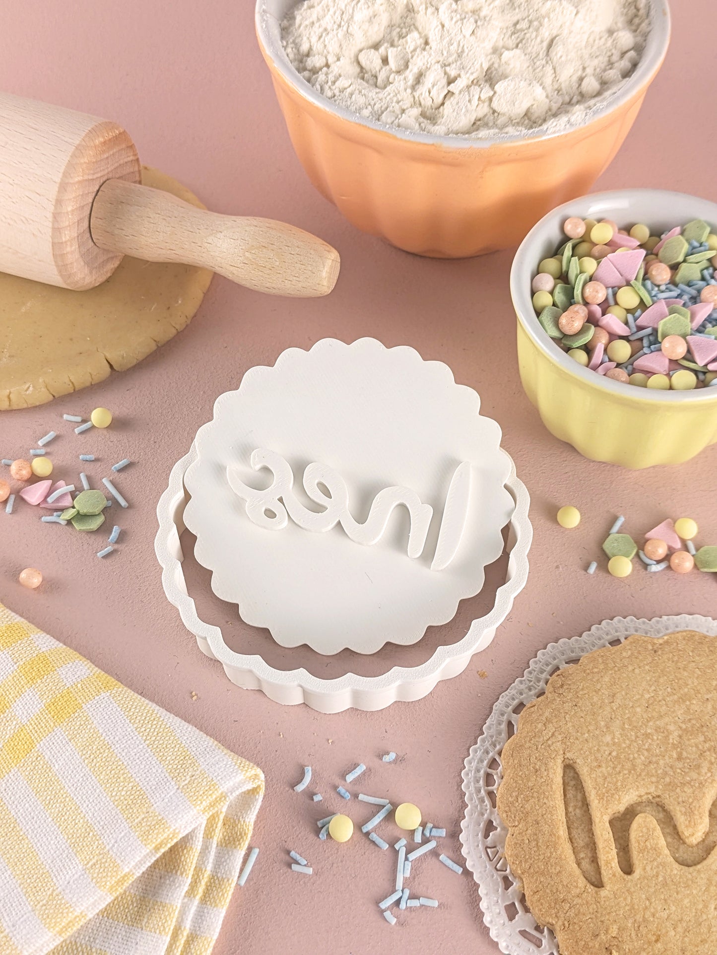 Personalisierter Keksausstecher Kreis