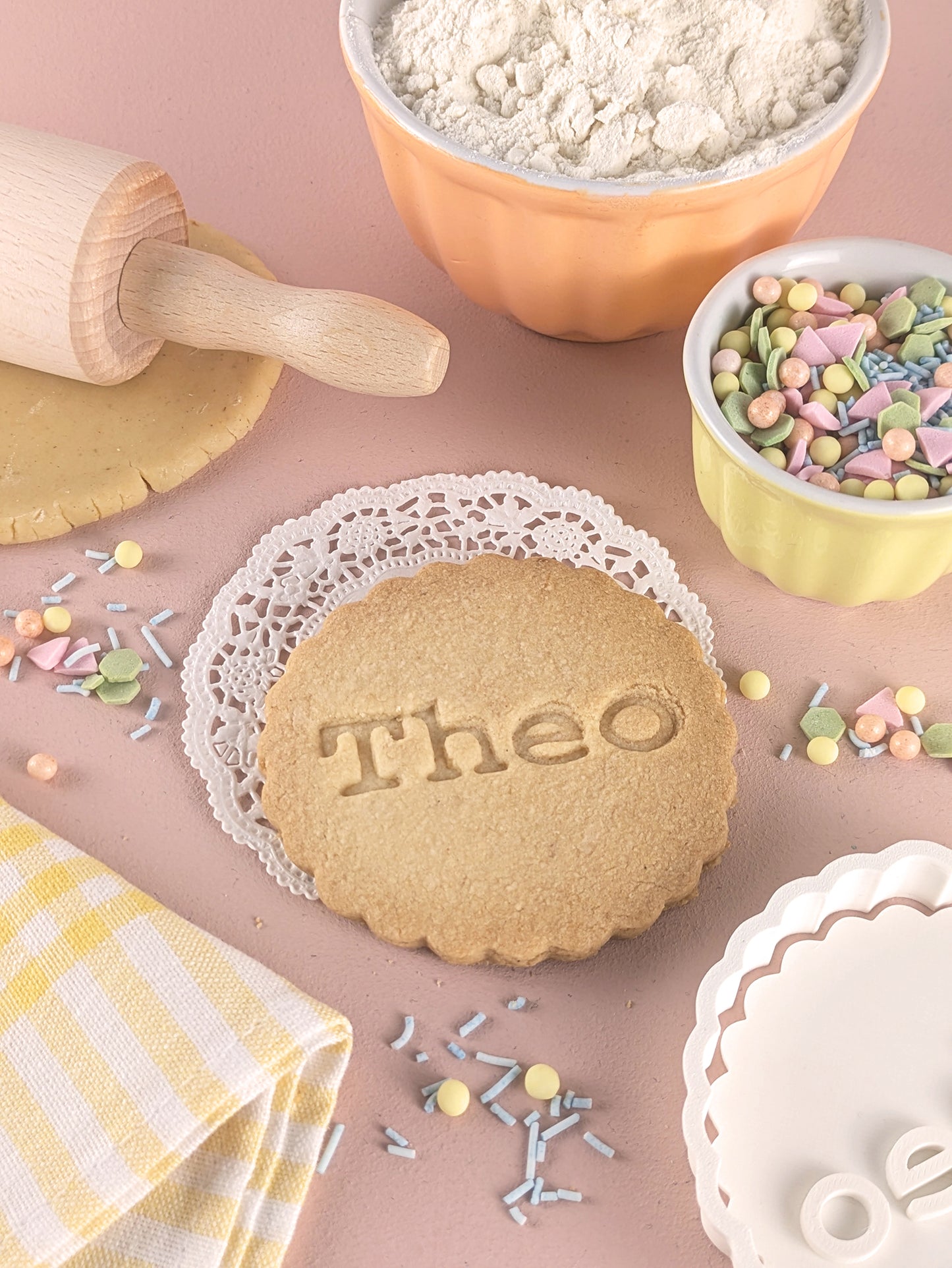 Personalisierter Keksausstecher Kreis