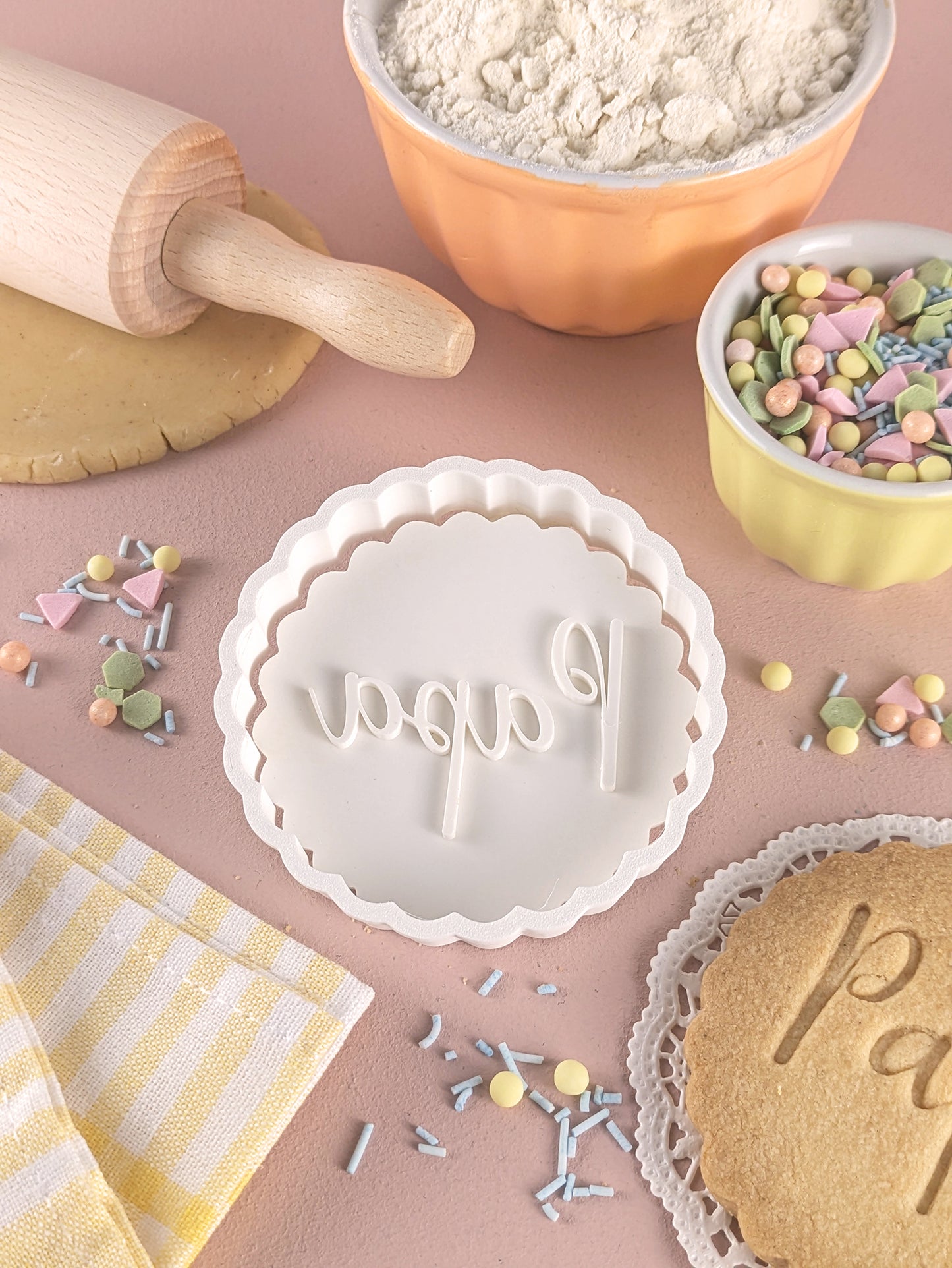 Personalisierter Keksausstecher Kreis