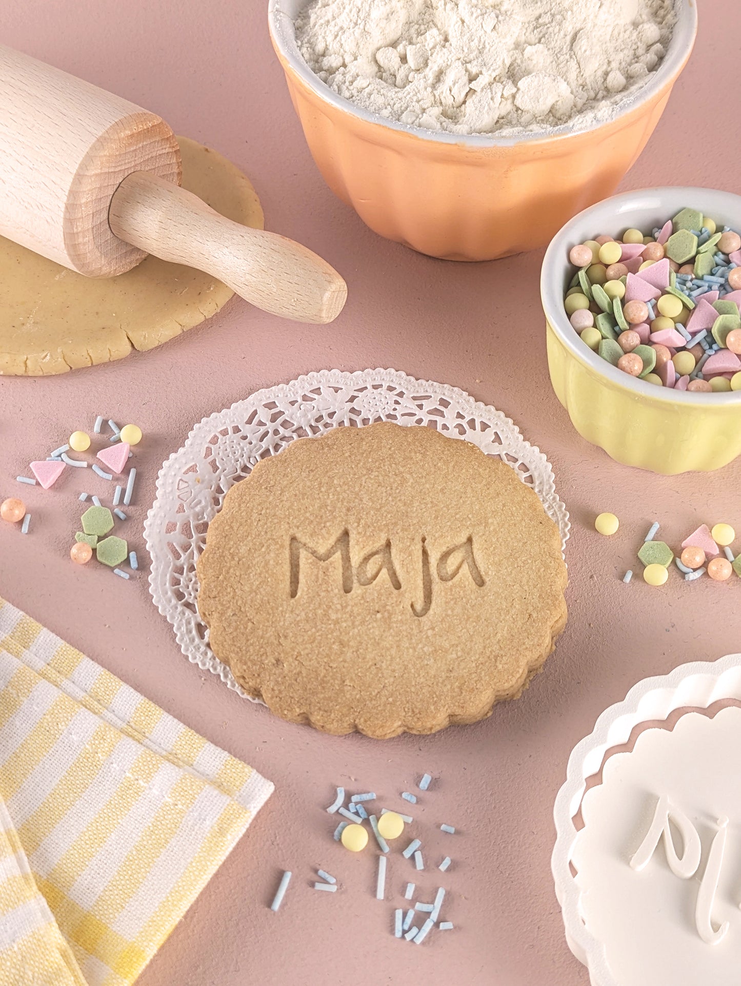 Personalisierter Keksausstecher Kreis