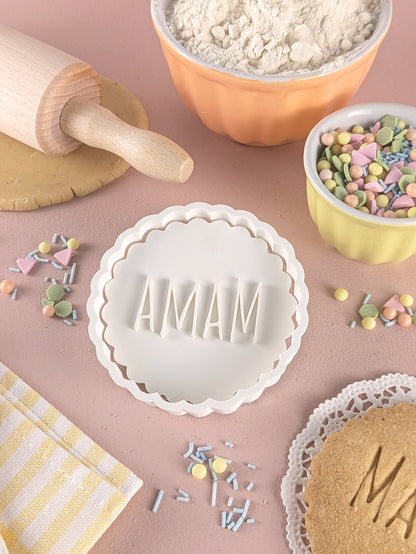 Personalisierter Keksausstecher Kreis